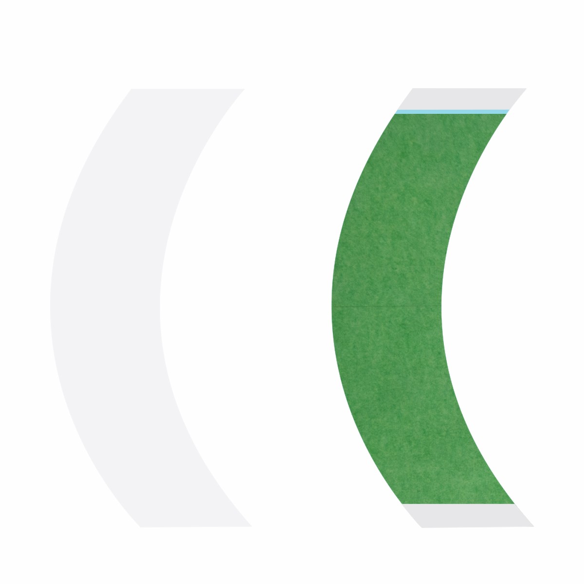 Walker Tape Easy Green CC Contour Tape, 36 pc
