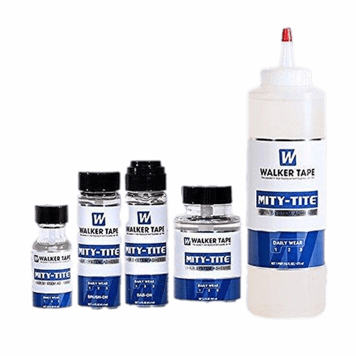 Walker Tape Mity-Tite Adhesive Wig Hairpiece Extension Glue - Choose Size