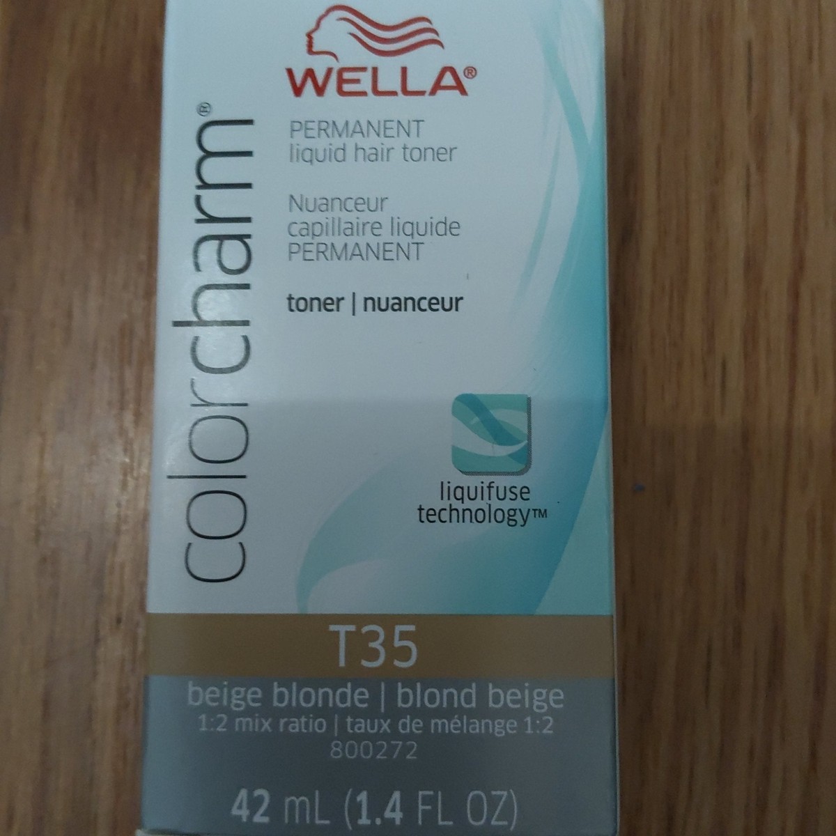 Wella ColorCharm Permanent Liquid Hair Toner T35 Beige Blonde, 1.4 oz