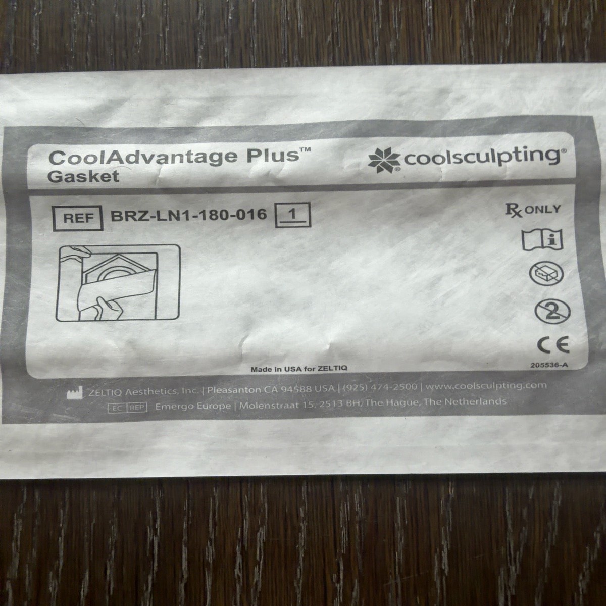 Zeltiq CoolSculpting CoolAdvantage Plus Gasket BRZ-LN1-180-016 Single