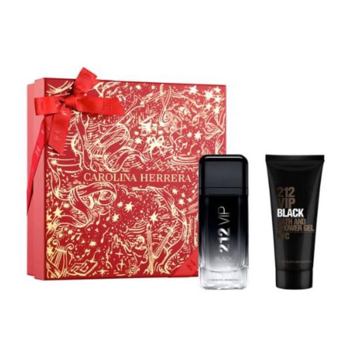 Carolina Herrera 212 VIP Black EDP 100ml 3-Piece Gift Set
