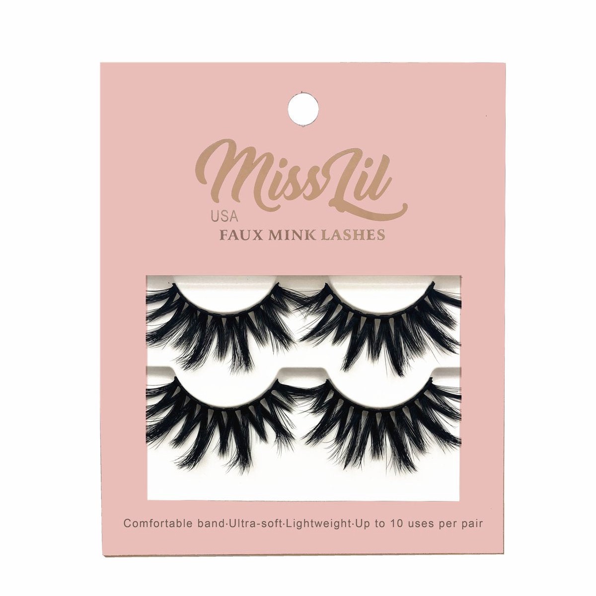 2 pair MISS LIL lashes #36