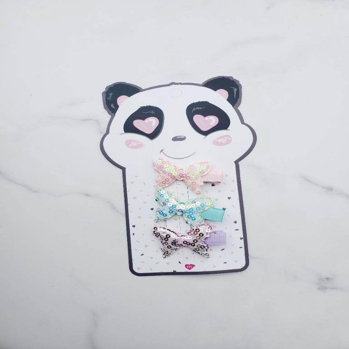 3 Pack Panda Bows (butterflys)