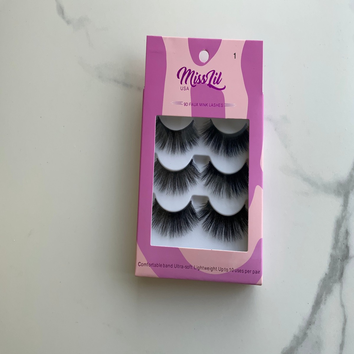 3 pair miss lil lashes #1