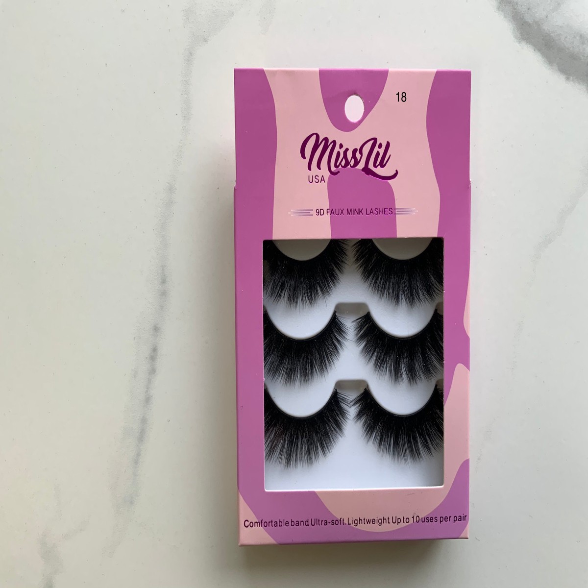 3 pair miss lil lashes # 18