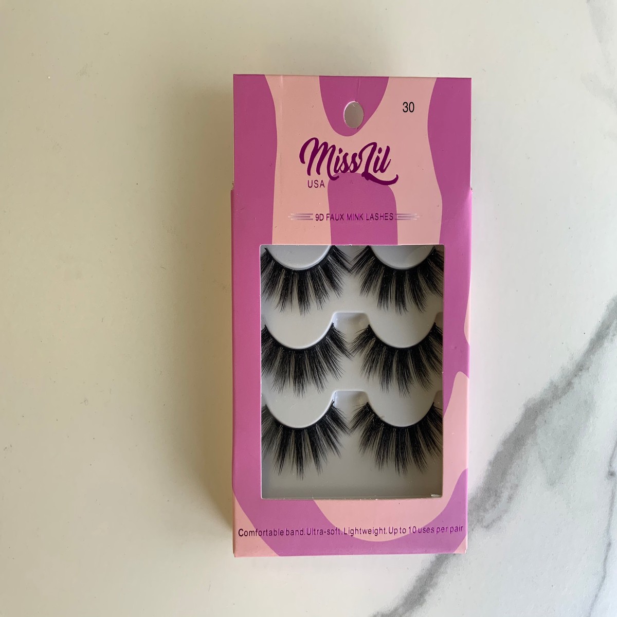 3 pair miss lil lashes #30