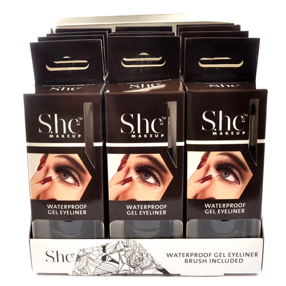 SHE WARM BROWN GEL EYELINER