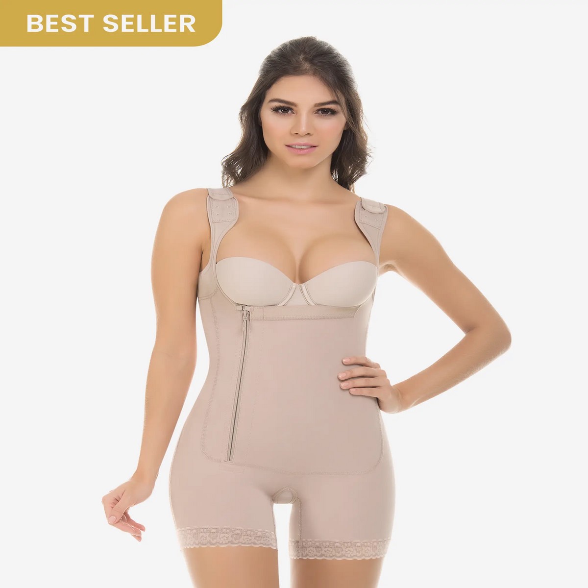 Tummy control body shaper in boyshort - 436