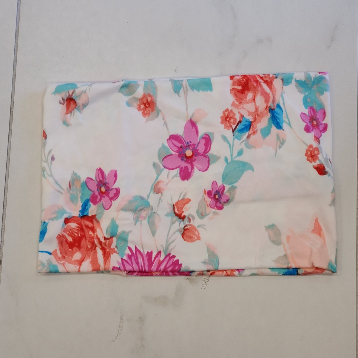 White and pink flower Headband