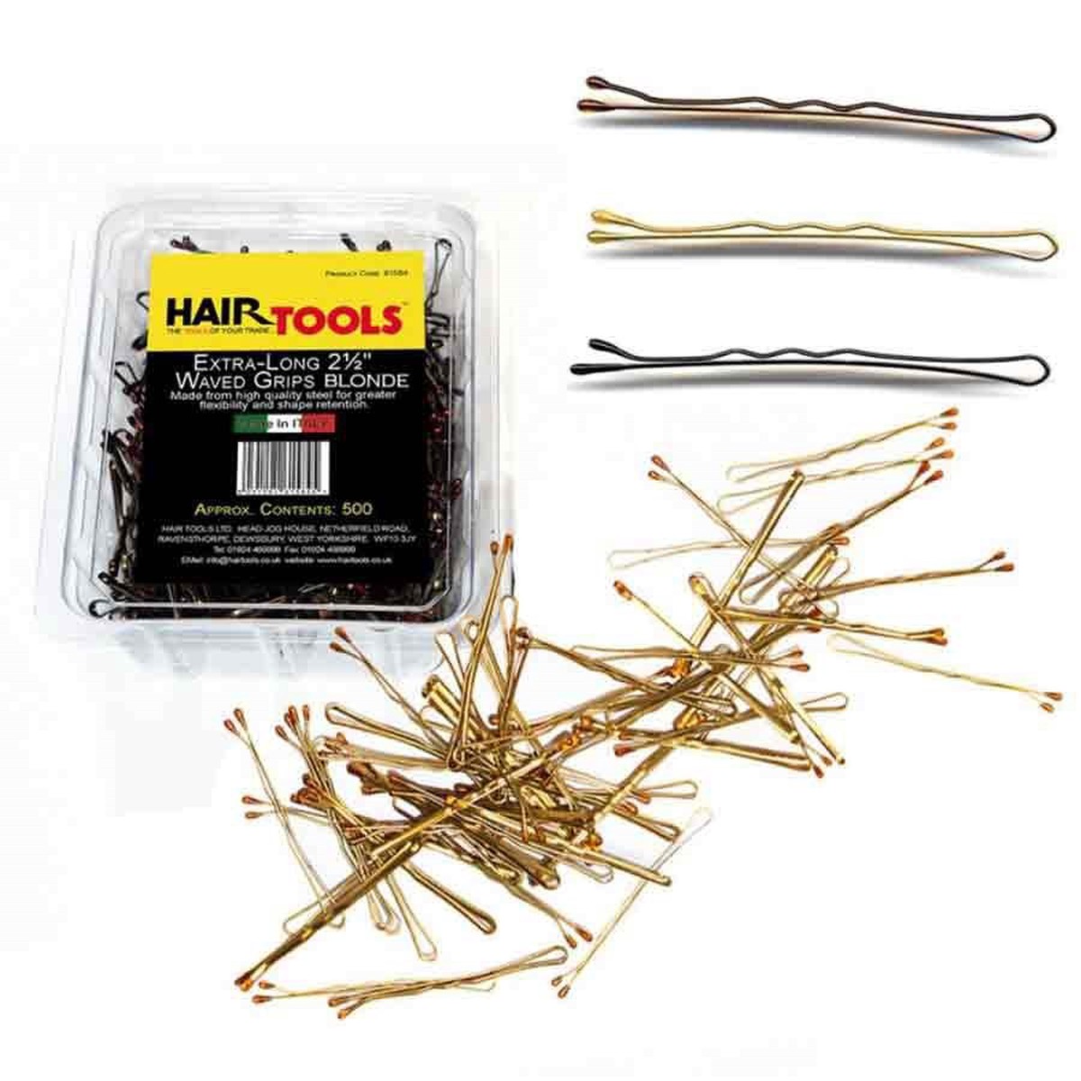 2.5" Waved Grips - Ex long Blonde (Box 500)
