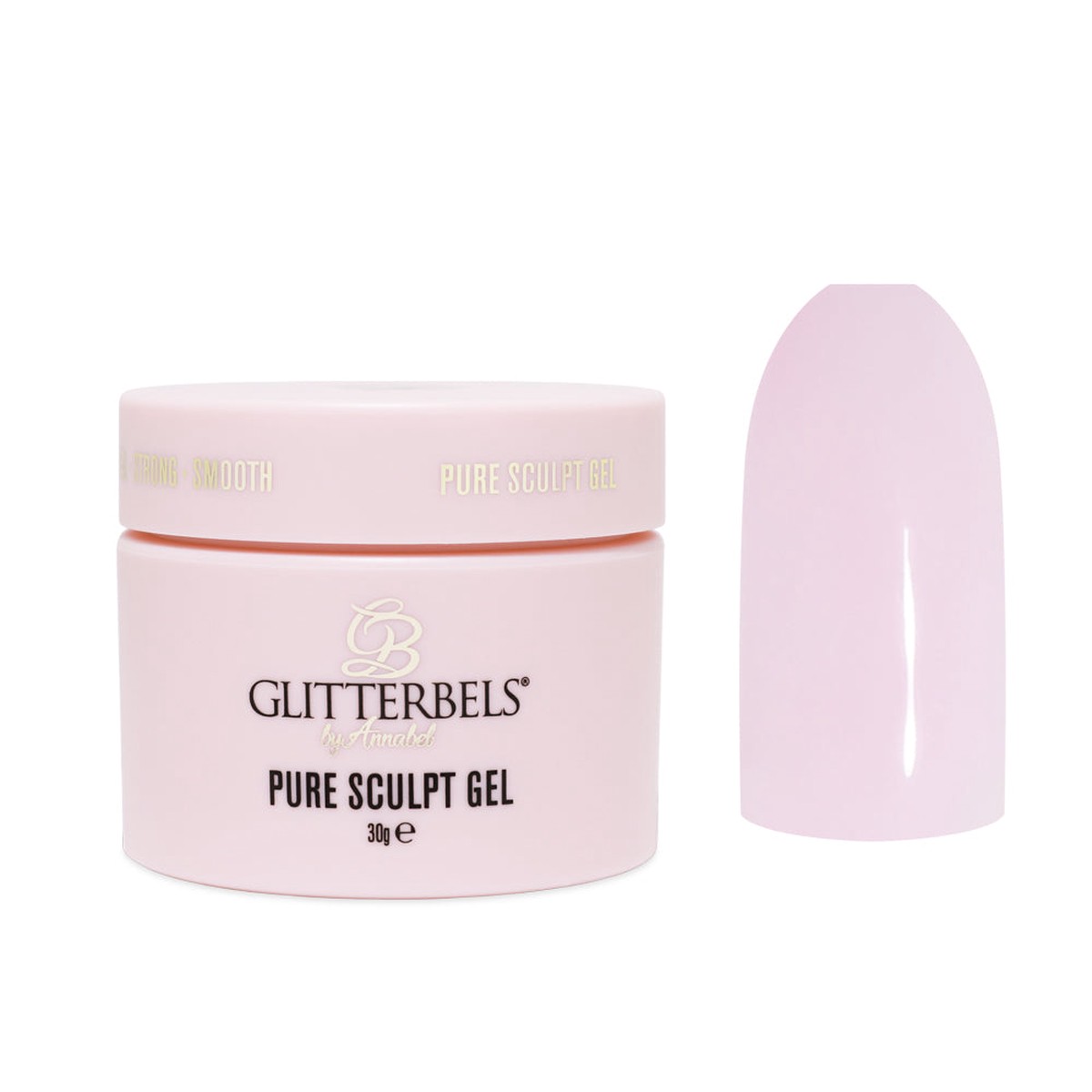 Glitterbels Hard Gel - Pink Marble