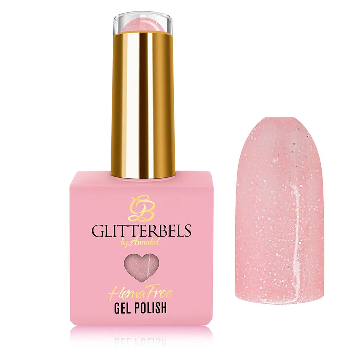 Glitterbels Hema Free Gel Polish - Birthday Cake