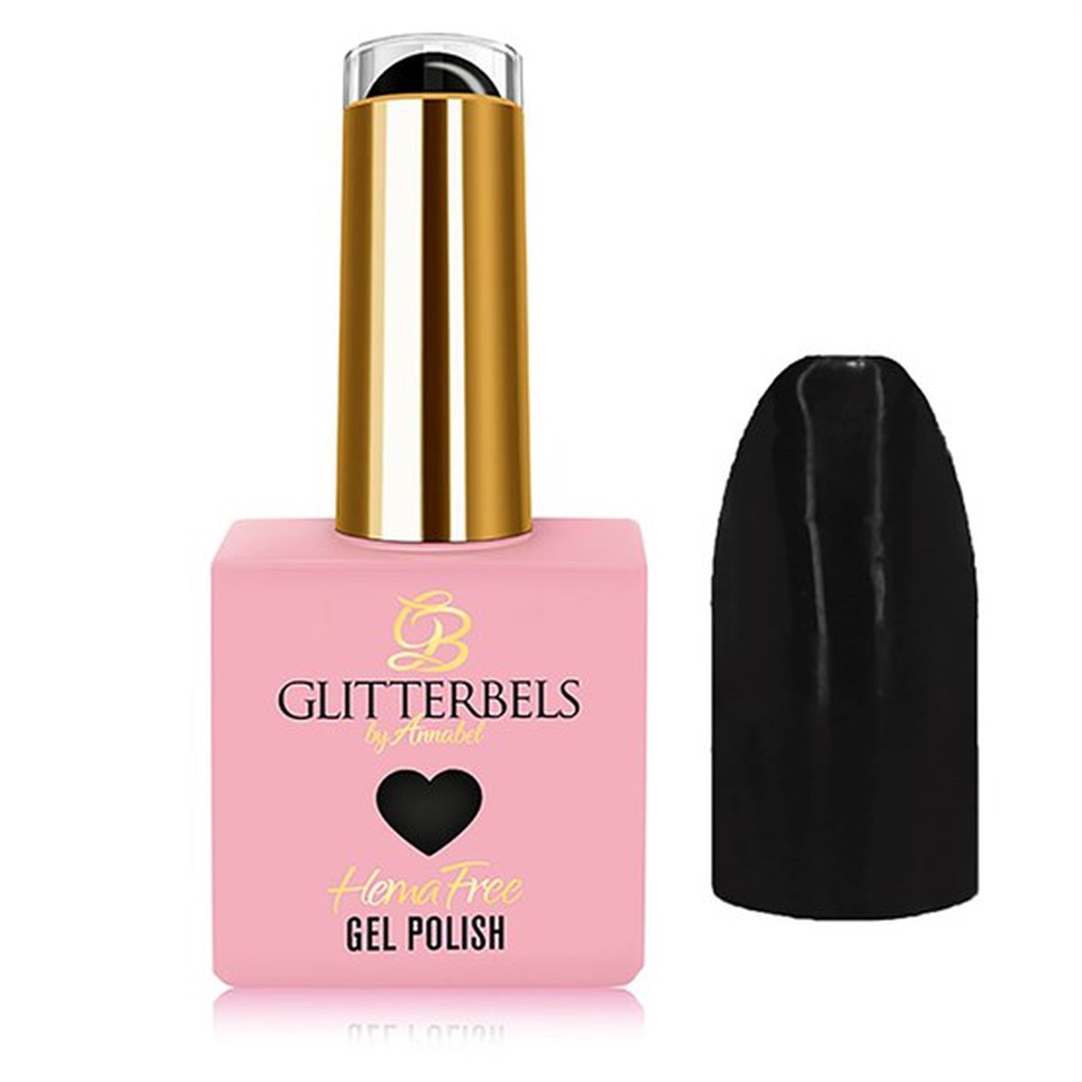 Glitterbels Hemma Free Gel Polish - Black