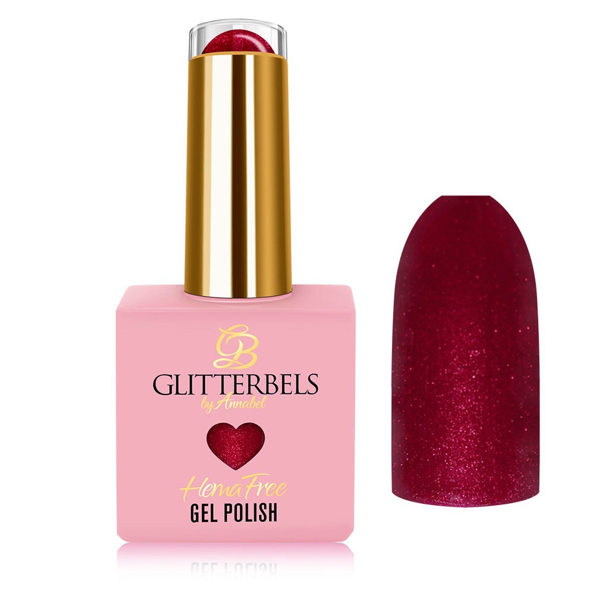 Glitterbels Hemma Free Gel Polish - Burning Passion