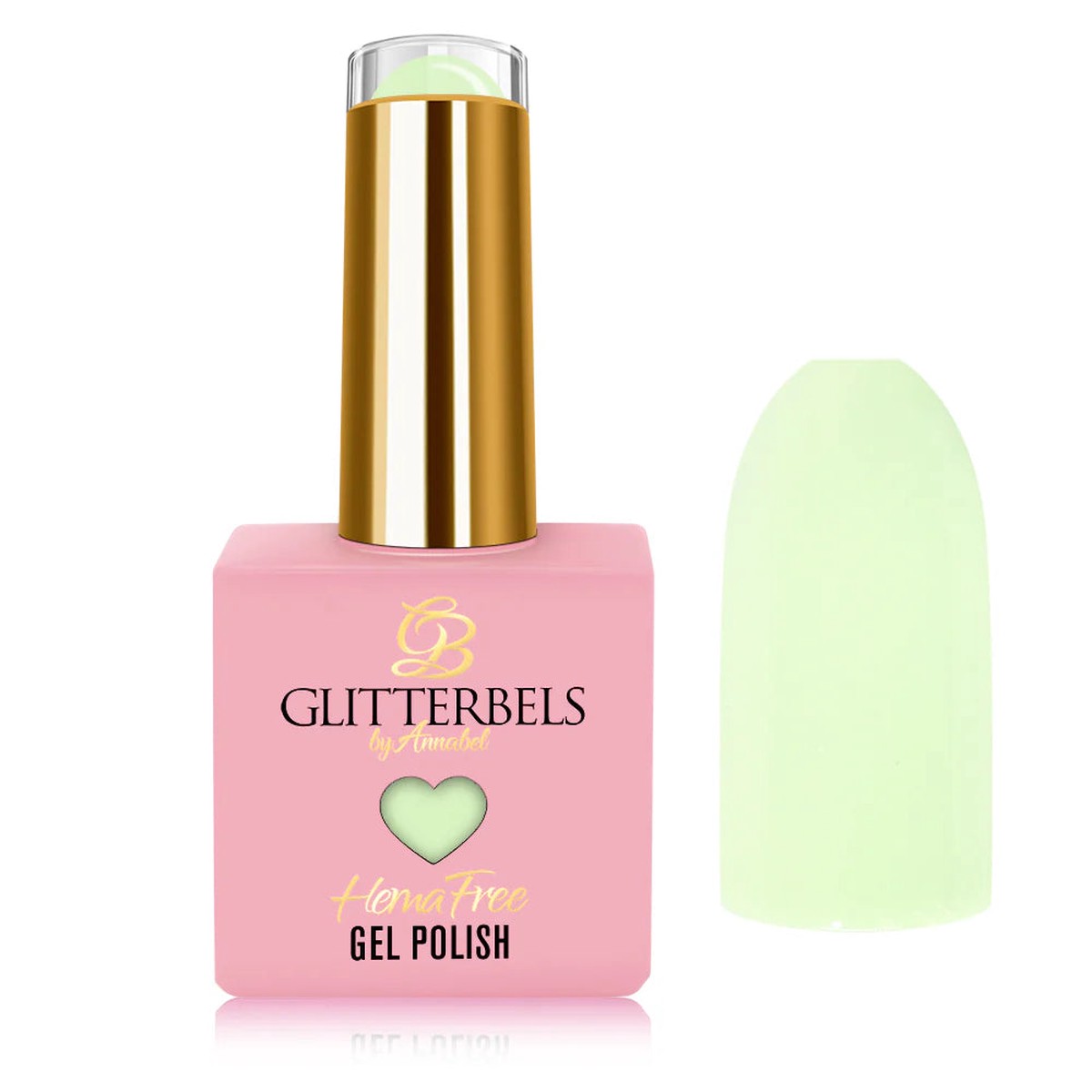 Glitterbels Hemma Free Gel Polish - Kiwi-Kini