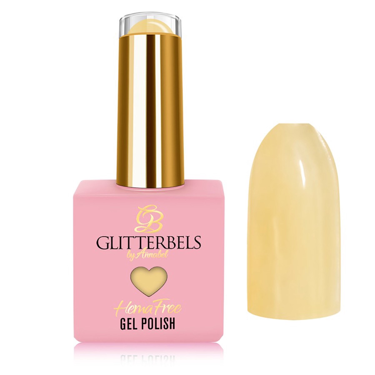Glitterbels Hemma Free Gel Polish - Lemon Syrup