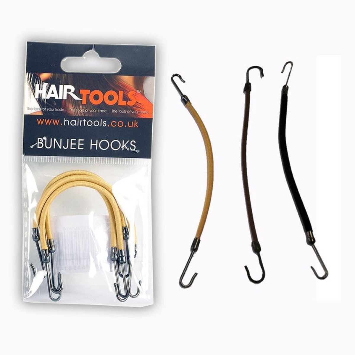 HAIR TOOLS BUNJEE HOOKS BLACK