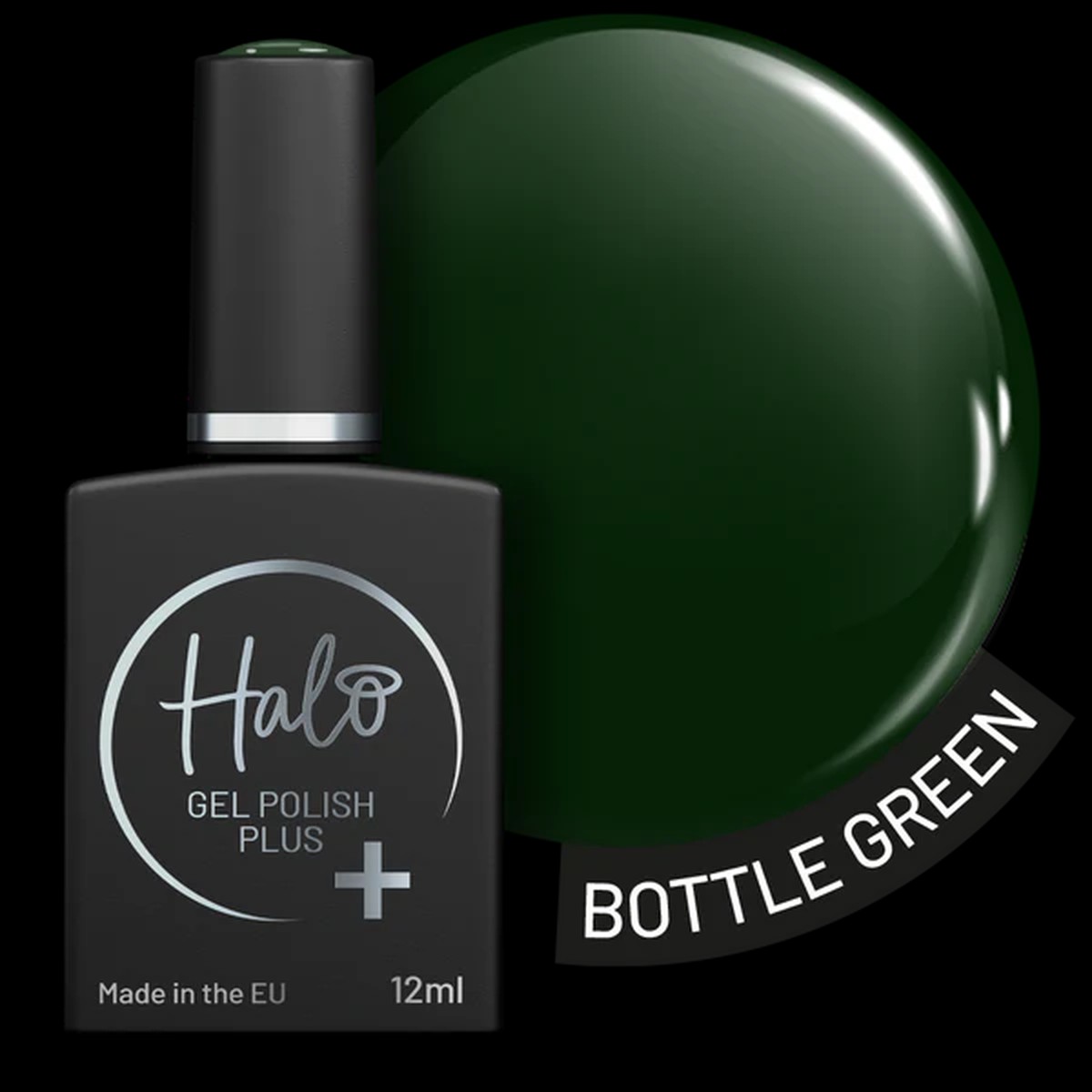 Halo Gel Polish Plus Bottle Green 12ml