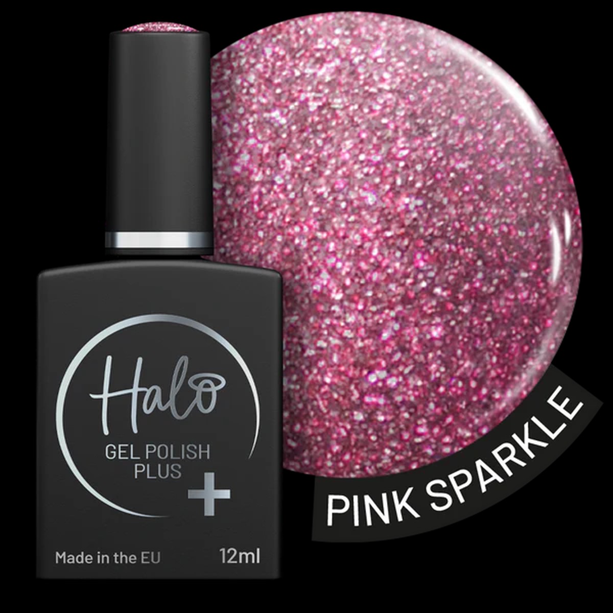 Halo Gel Polish Plus Pink Sparkle 12ml