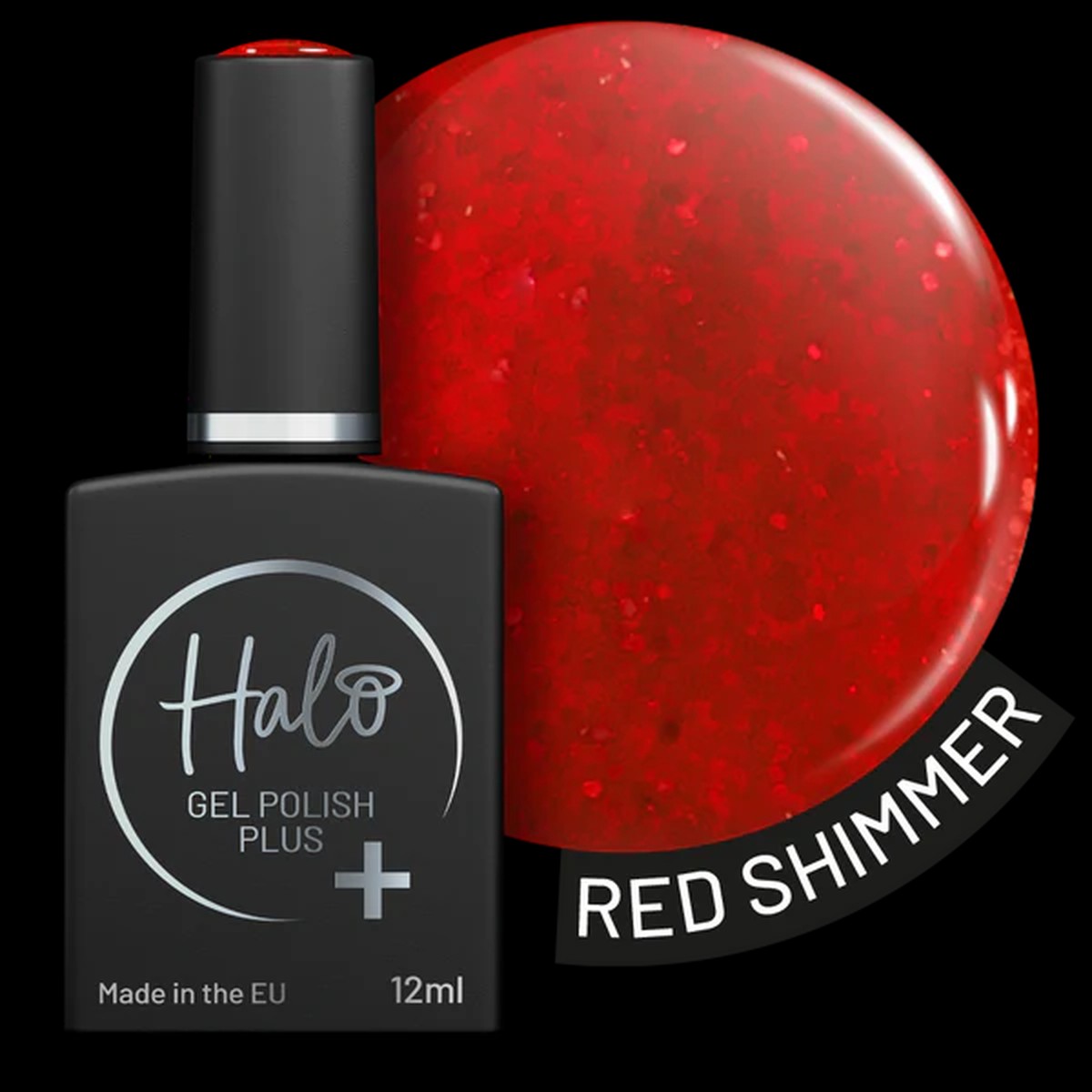 Halo Gel Polish Plus Red Shimmer 12ml