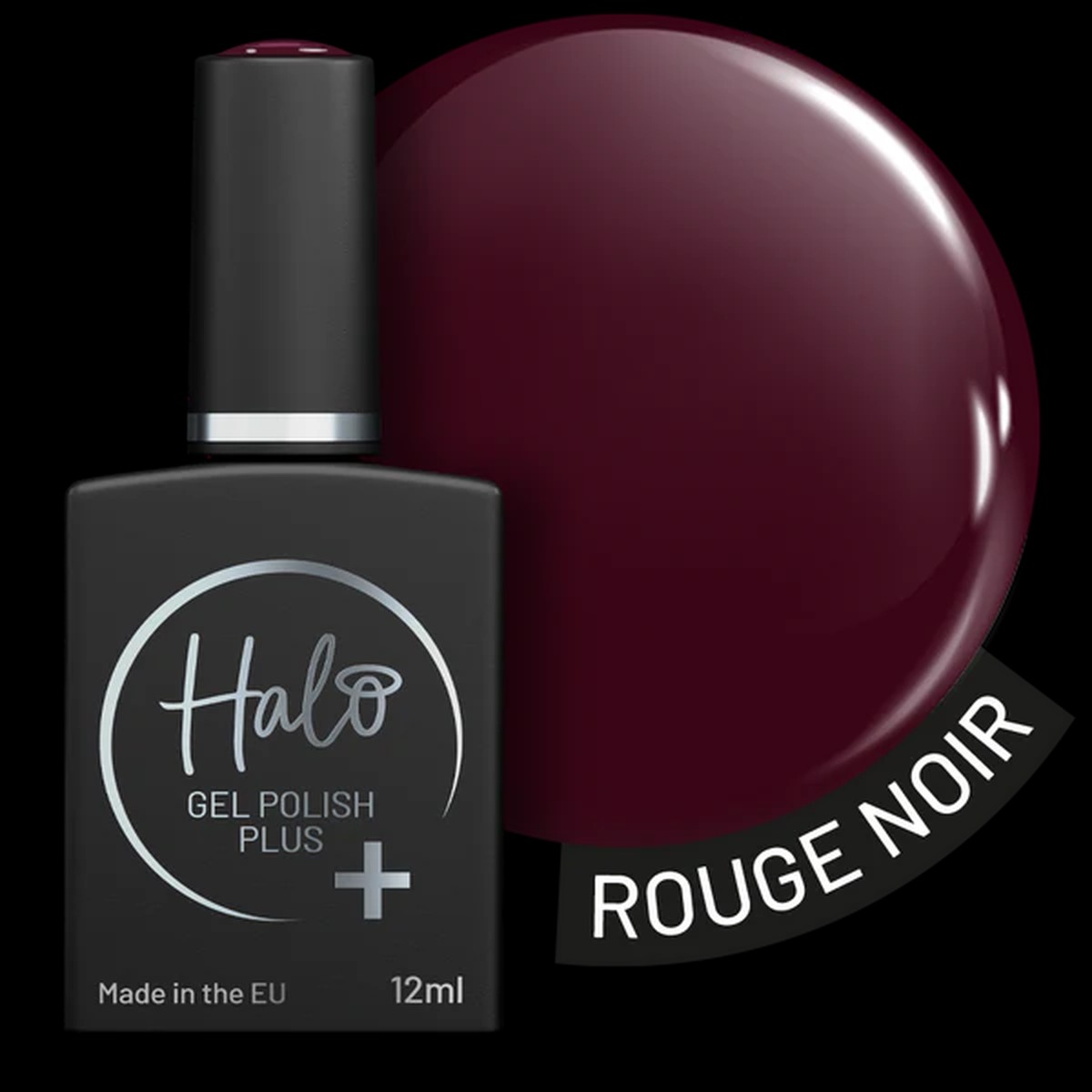 Halo Gel Polish Plus Rouge Noir 12ml