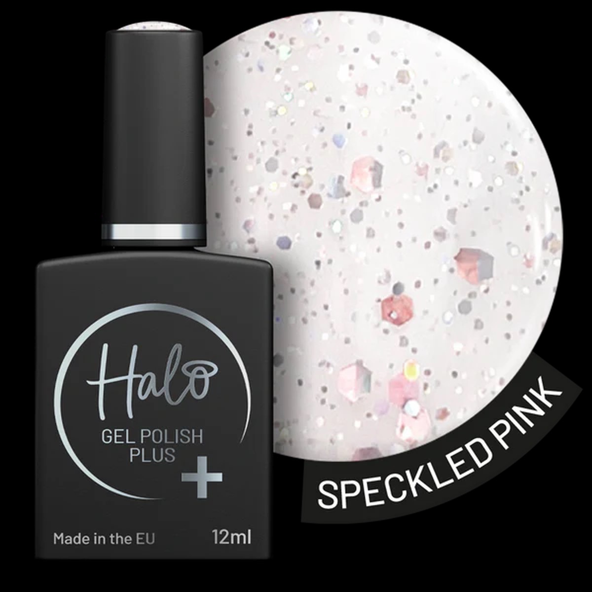 Halo Gel Polish Plus Speckled Pink 12ml