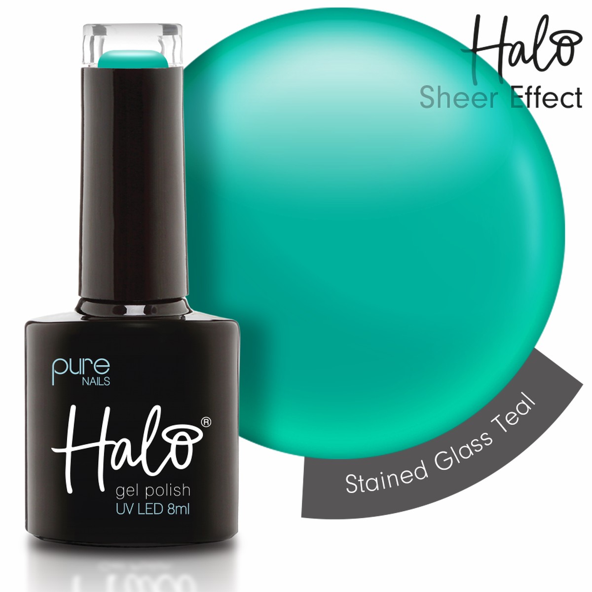 Halo Stained Glass Teal