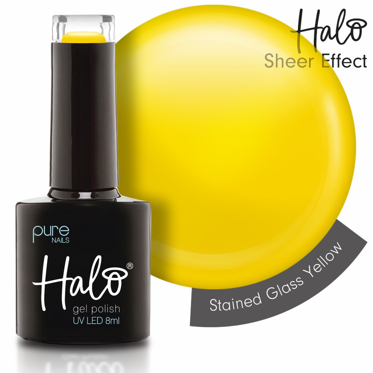 Halo Stained Glass Yellow