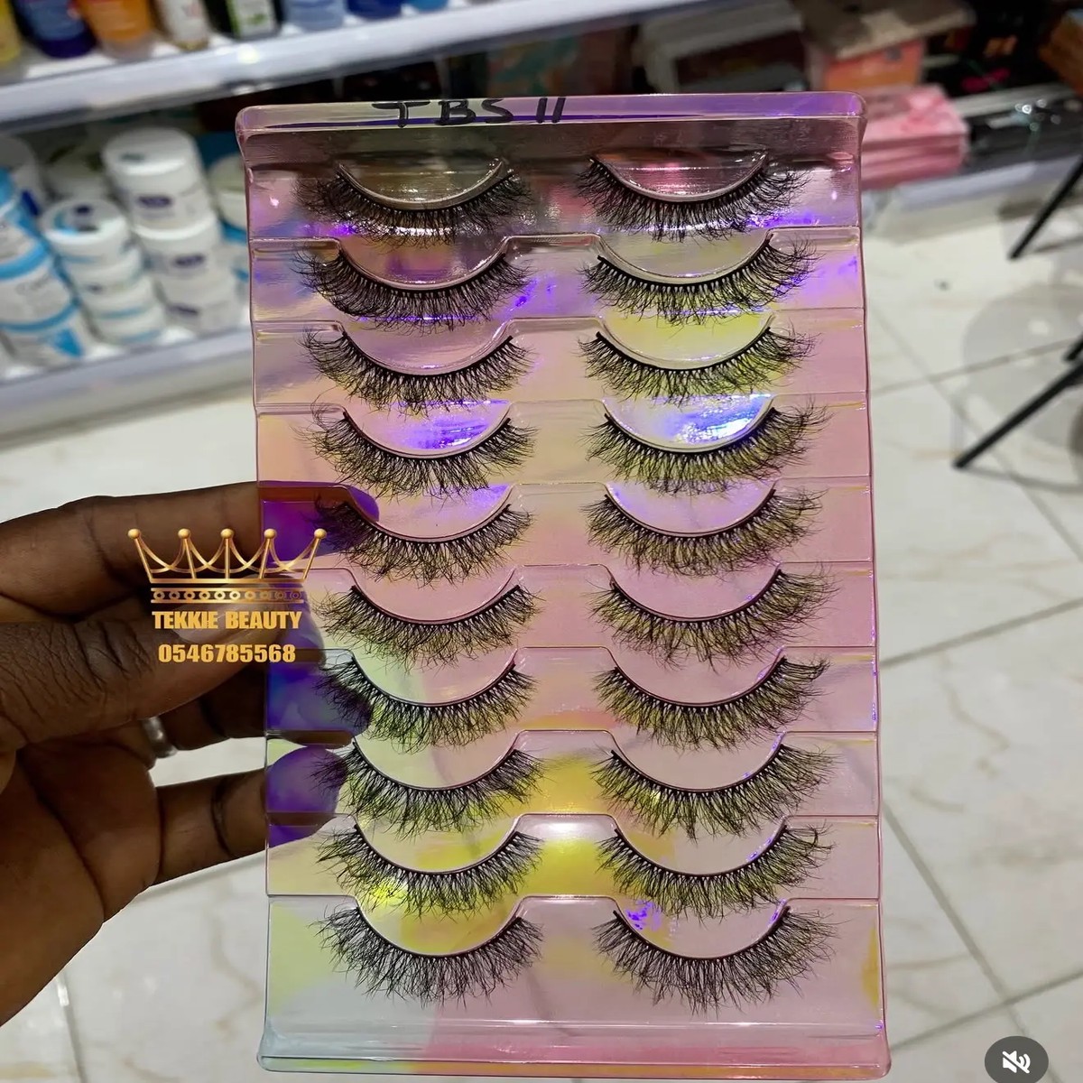 10 pairs fluffy mink lash set