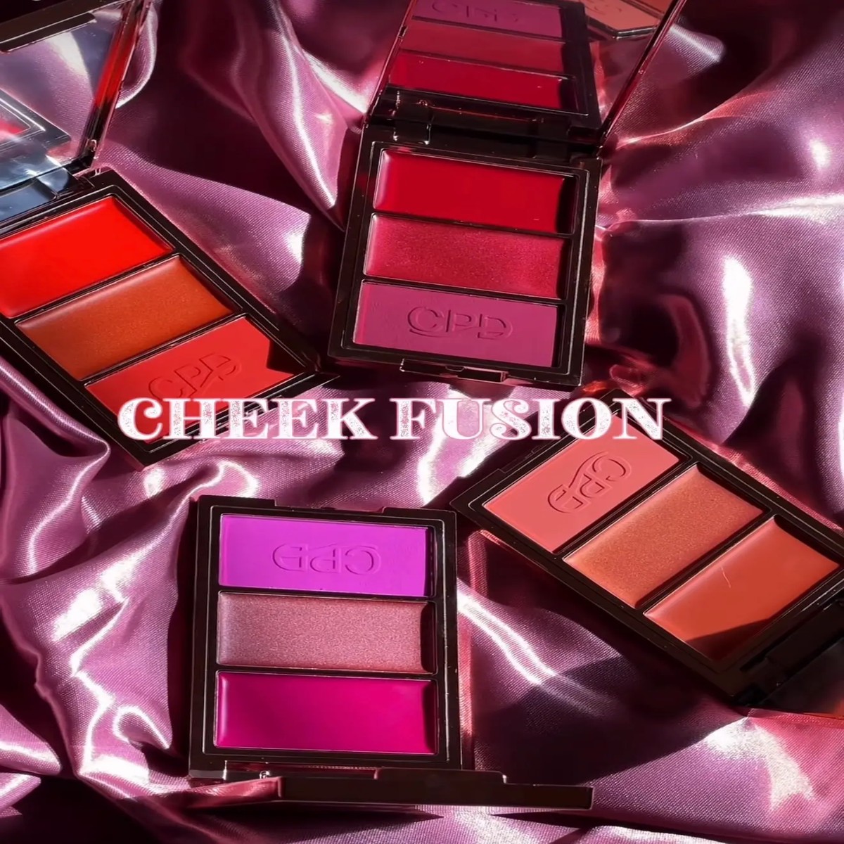CPD Cheek Fusion Multi Finish Cheek Trio / cream blush | powder blush | shimmer