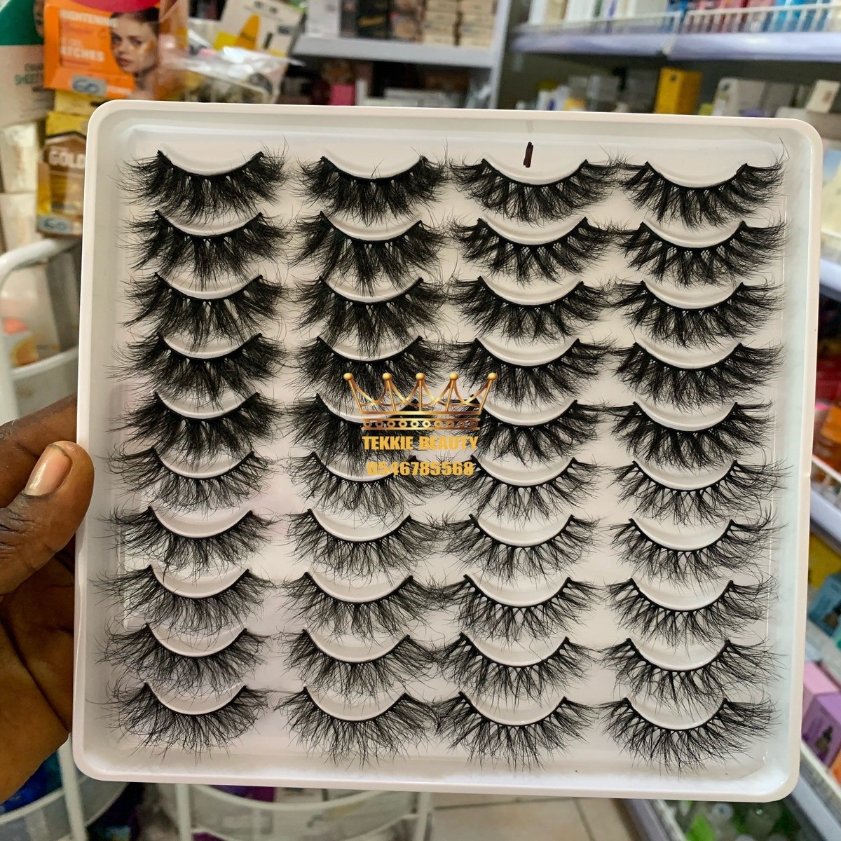 20 pairs fluffy strip eye lash - style 1