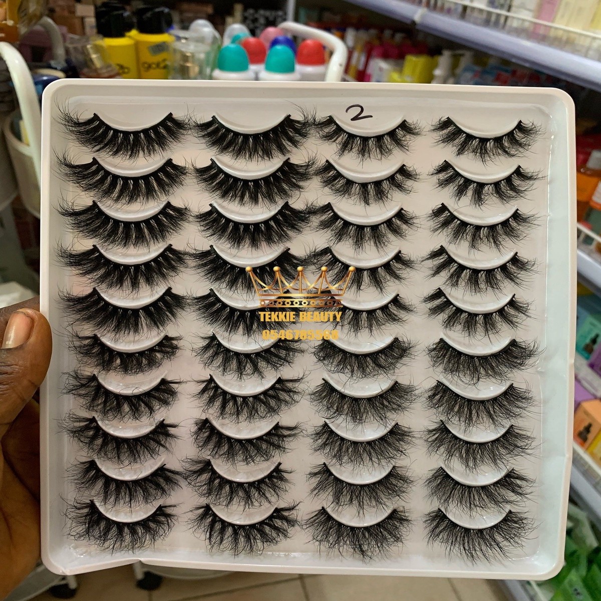 20 pairs fluffy strip eye lash - style 2