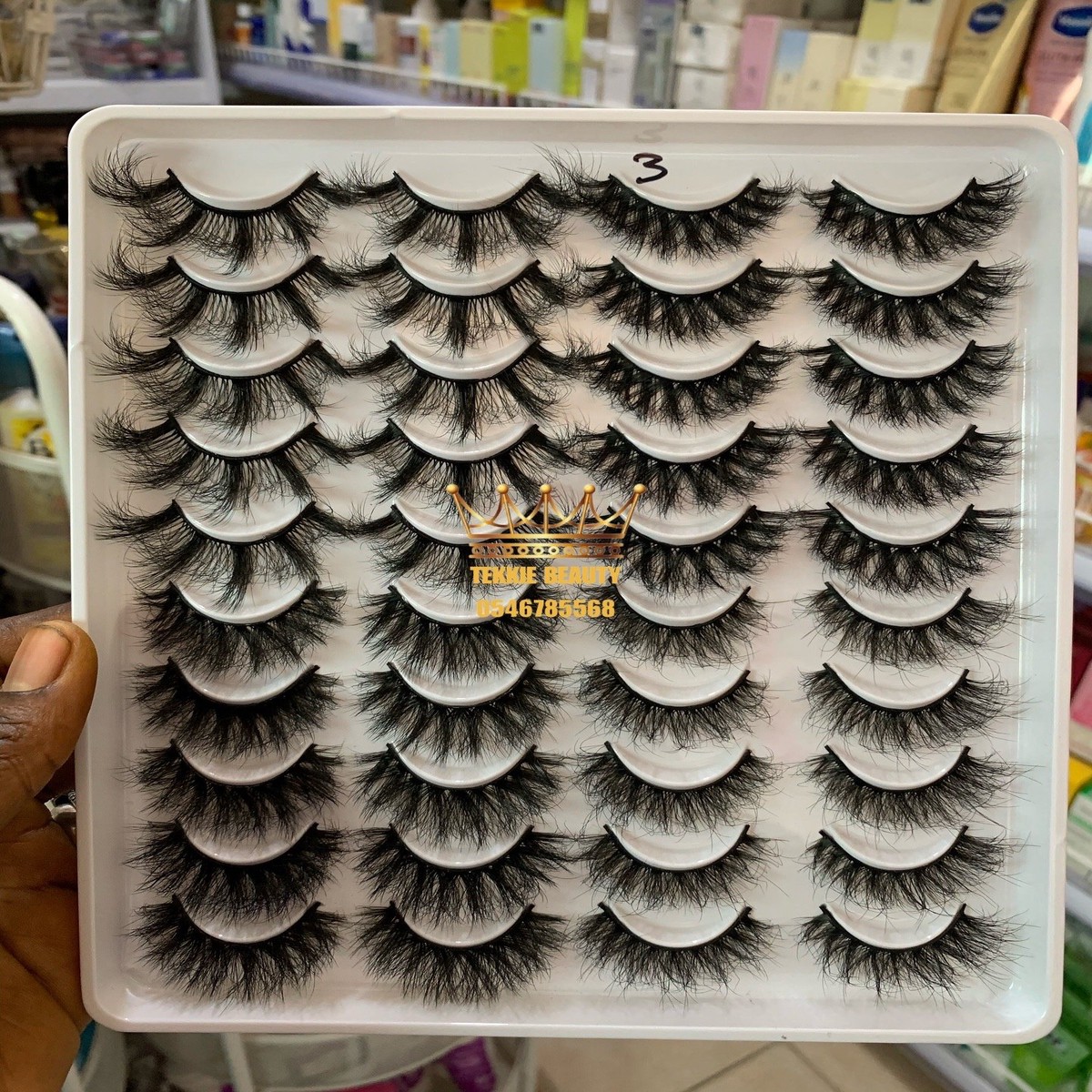 20 pairs fluffy strip eye lash - style 3