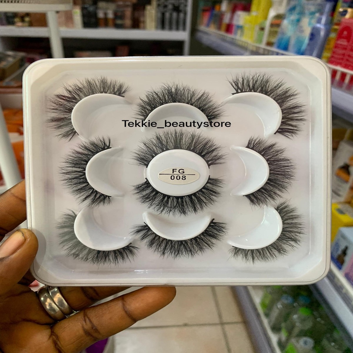 5 pairs fluffy strip eye lash - FG008