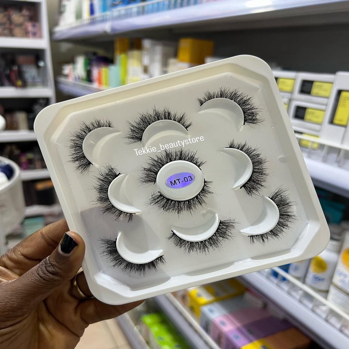 5 pairs fluffy strip eye lash - MT03
