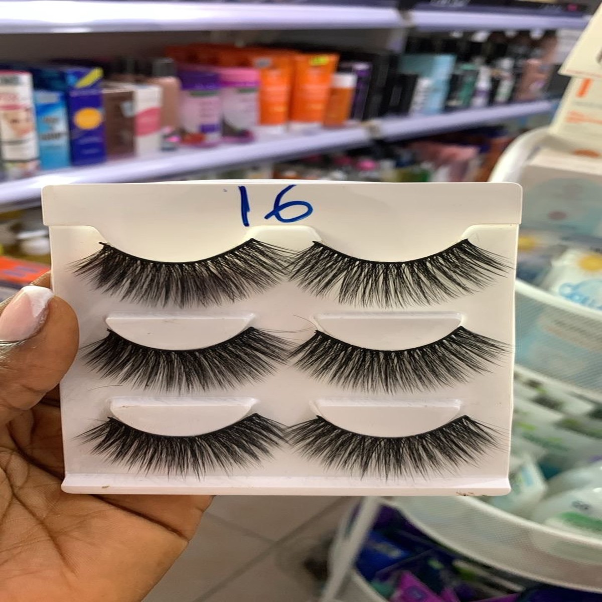 3 pairs strip eye lash pack - 16