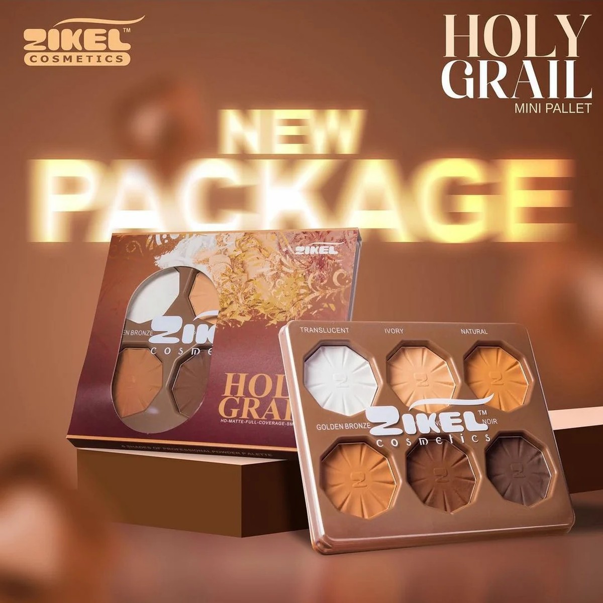 Zikel holy grail mini powder palette (new packaging)