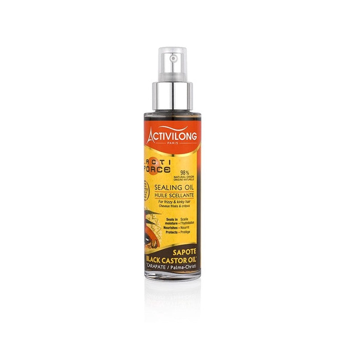 Activilong Paris Sealing Oil for Moisture Retention & Shine for Dry, Frizzy & Textured Hair 100ml