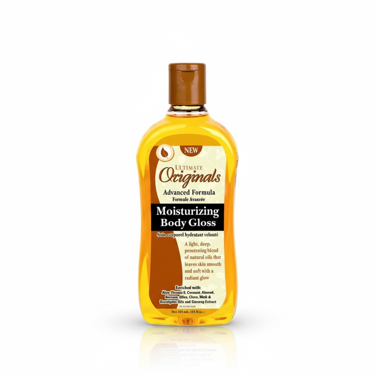 Africa's Best Ultimate Originals Moisturizing Body Gloss Deep Hydration & Brilliant Shine for Natural & Textured Hair 12 Oz