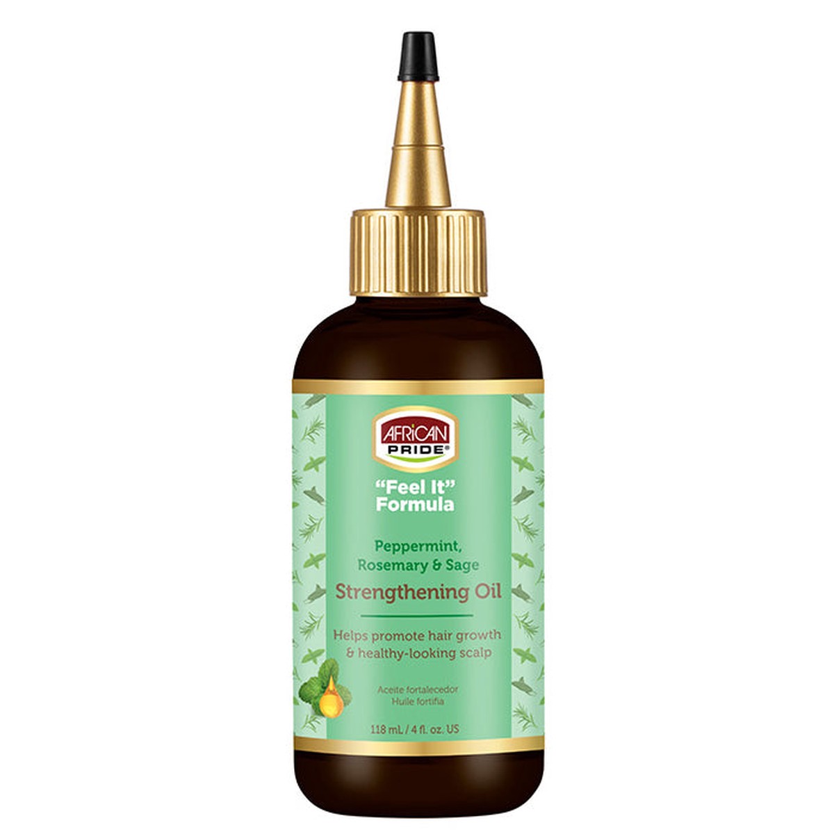 African Pride Peppermint, Rosemary & Sage Strengthening Oil 4oz