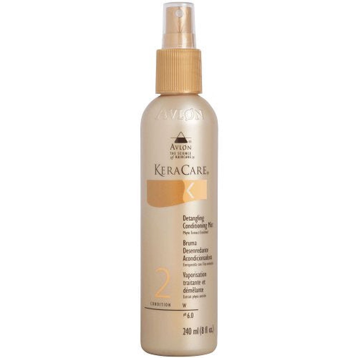 Keracare Detangling Conditioning Mist 8 oz / 237 ml - For Smooth, Tangle-Free Hair & Heat Protection