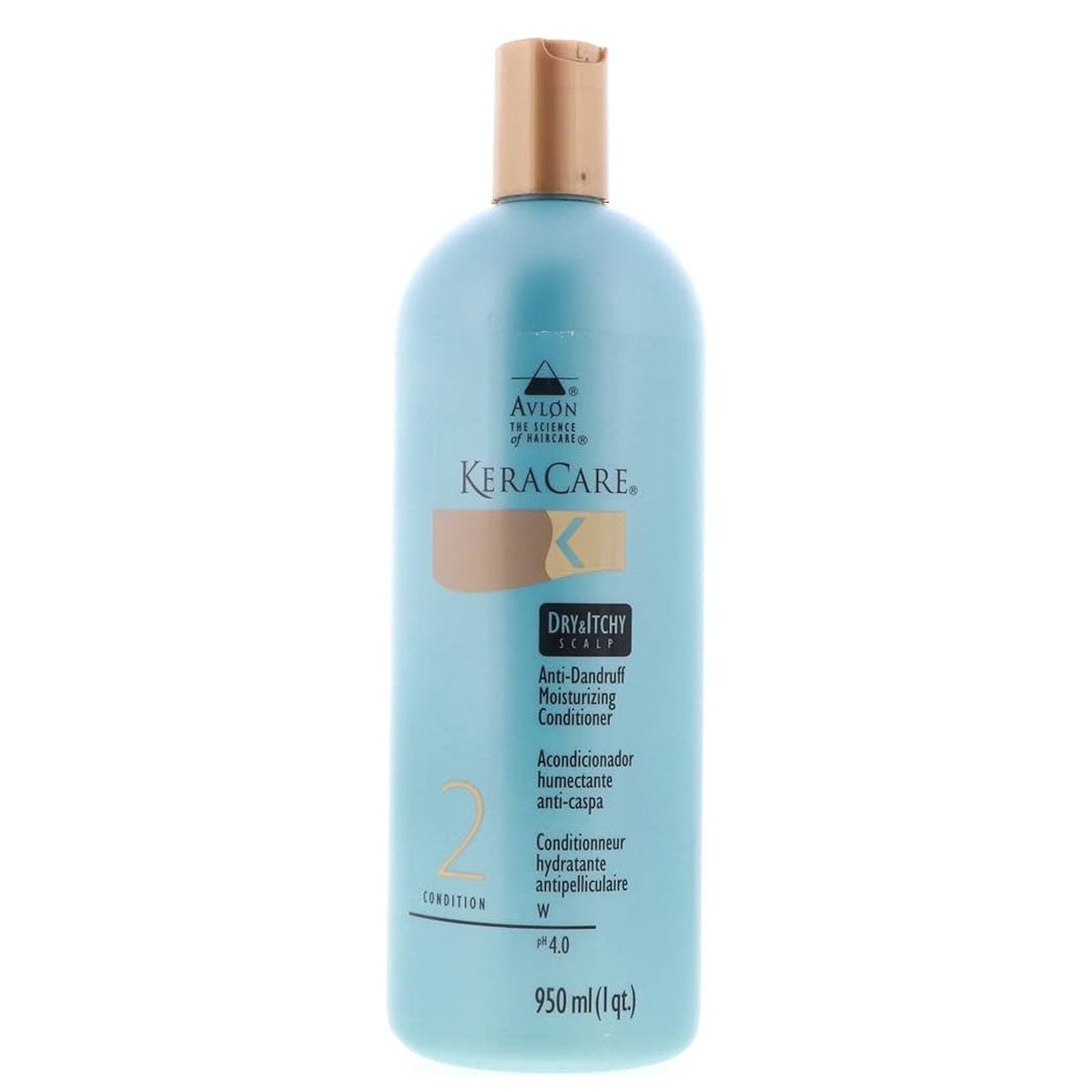 Keracare Dry & Itchy Scalp Anti-Dandruff Moisturizing Conditioner 32 oz / 950 ml - For Soothing & Hydrating Dry, Itchy Scalps