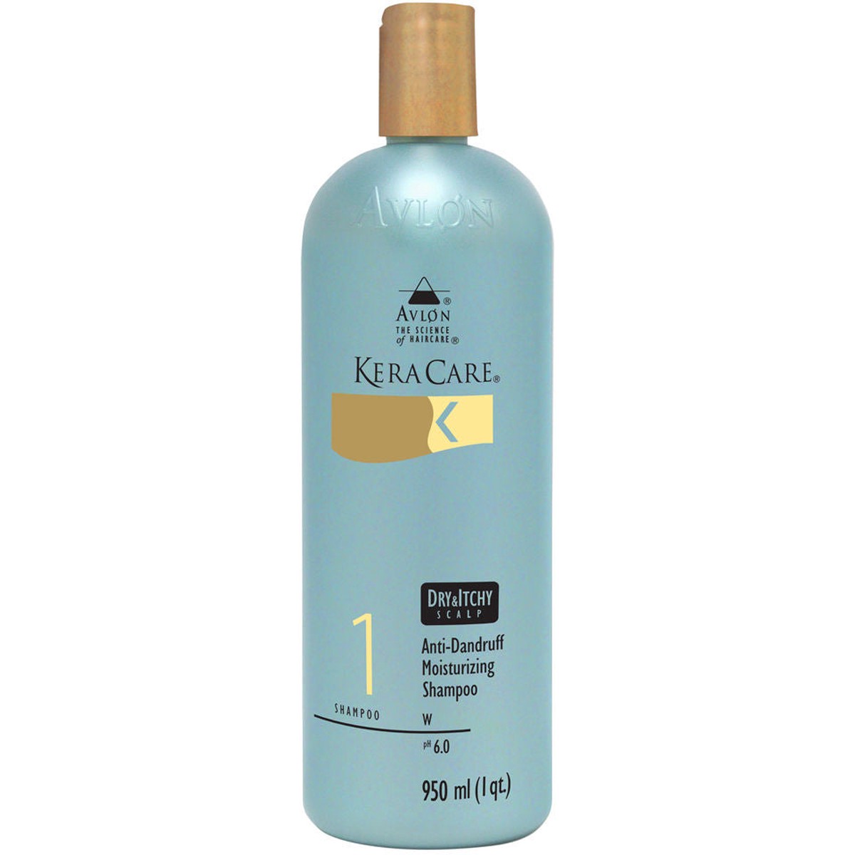Keracare Dry & Itchy Scalp Anti-Dandruff Moisturizing Shampoo 32 oz / 950 ml - For Dry, Itchy & Flaky Scalps