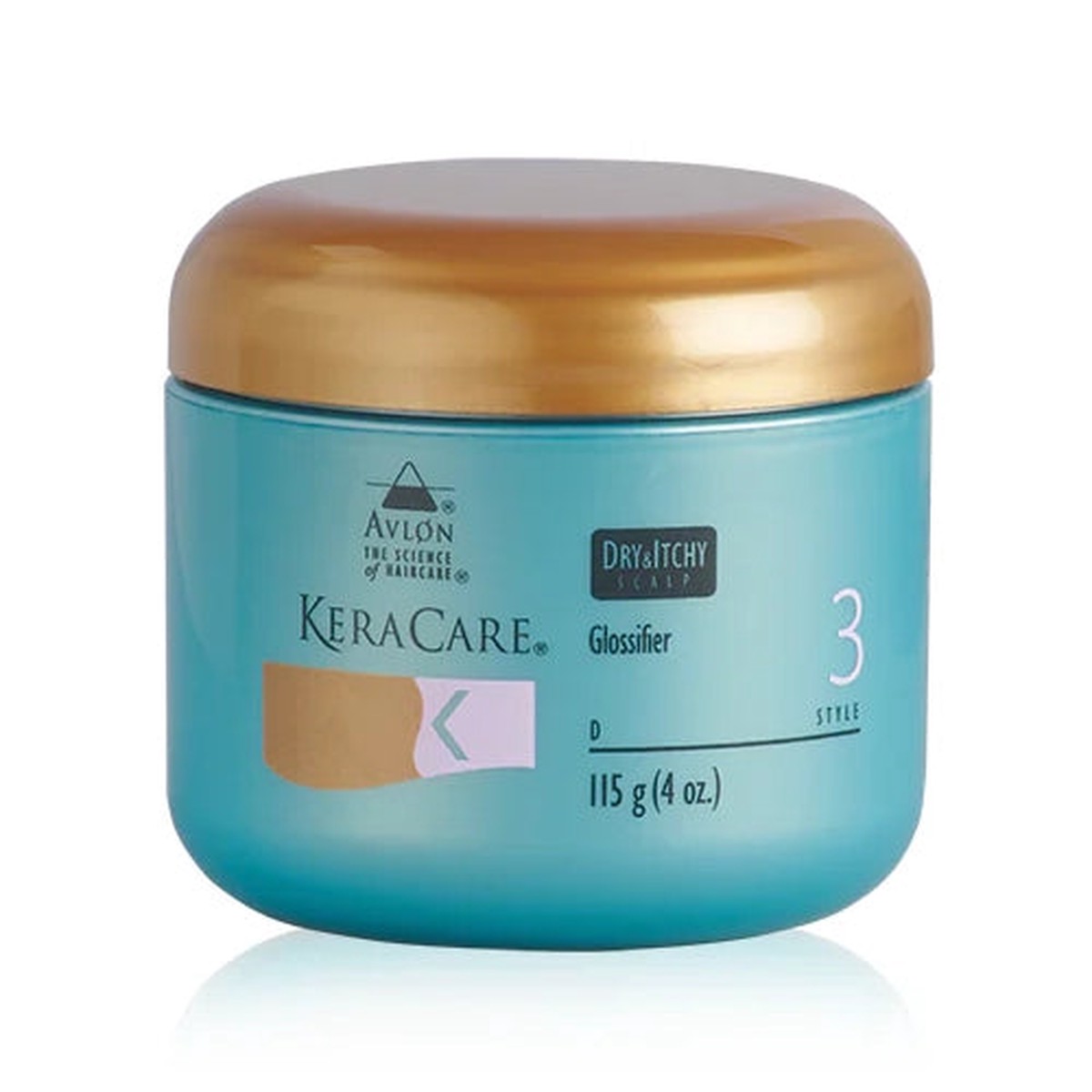 Keracare Dry & Itchy Scalp Glossifer 4 oz / 118 ml - Soothes & Moisturizes Dry, Itchy Scalps
