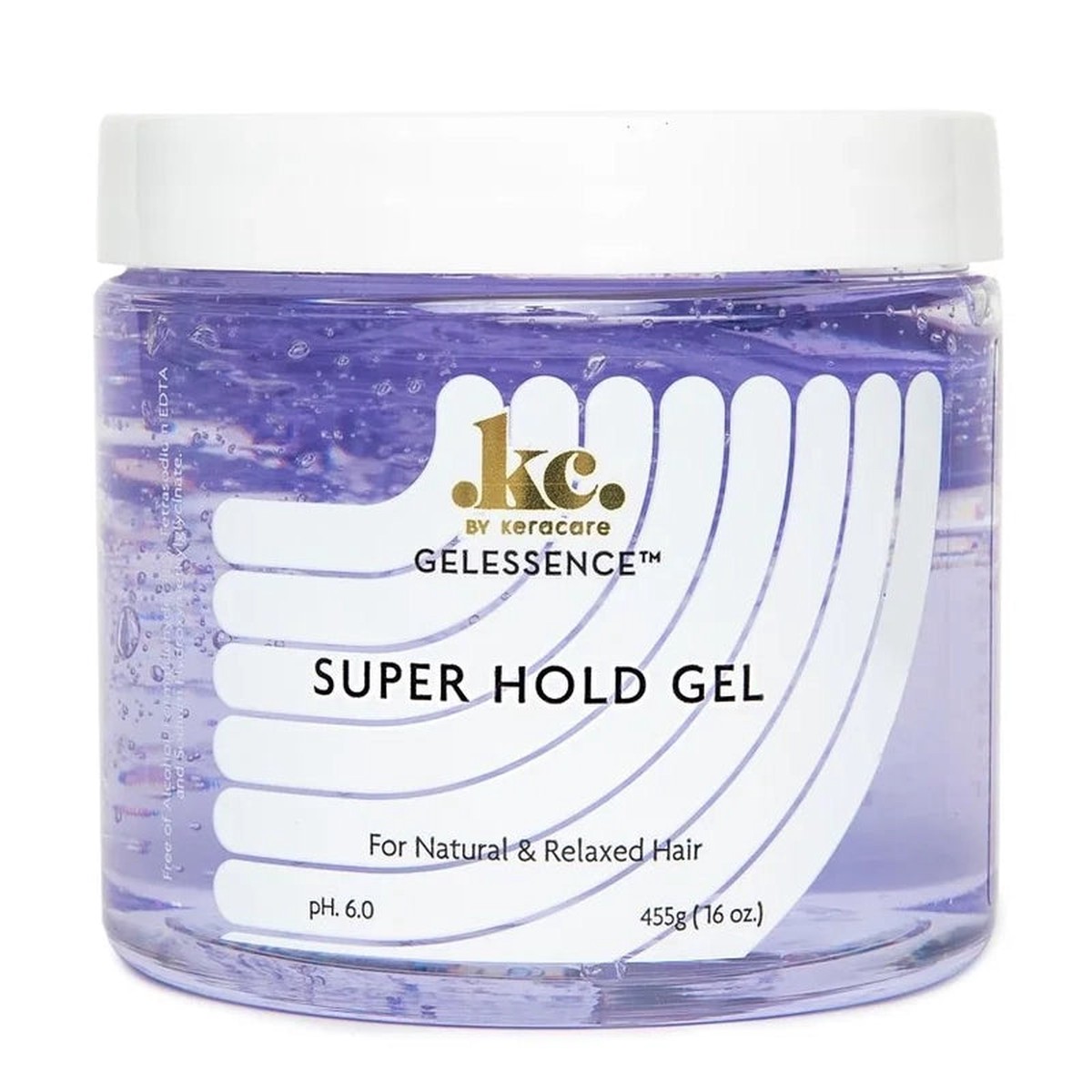 Keracare Gel Essence Super Hold Gel 16 oz / 473 ml - For Defined, Flake-Free Styling