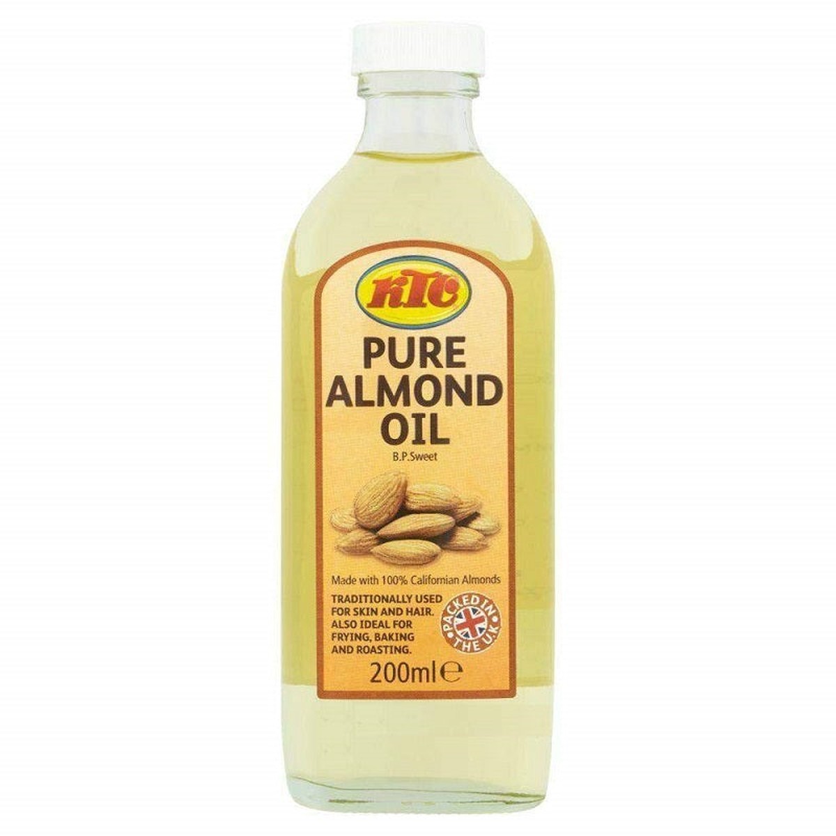 KTC Pure Almond Oil: Nourishing & Strengthening Elixir for Hair & Skin 150ml