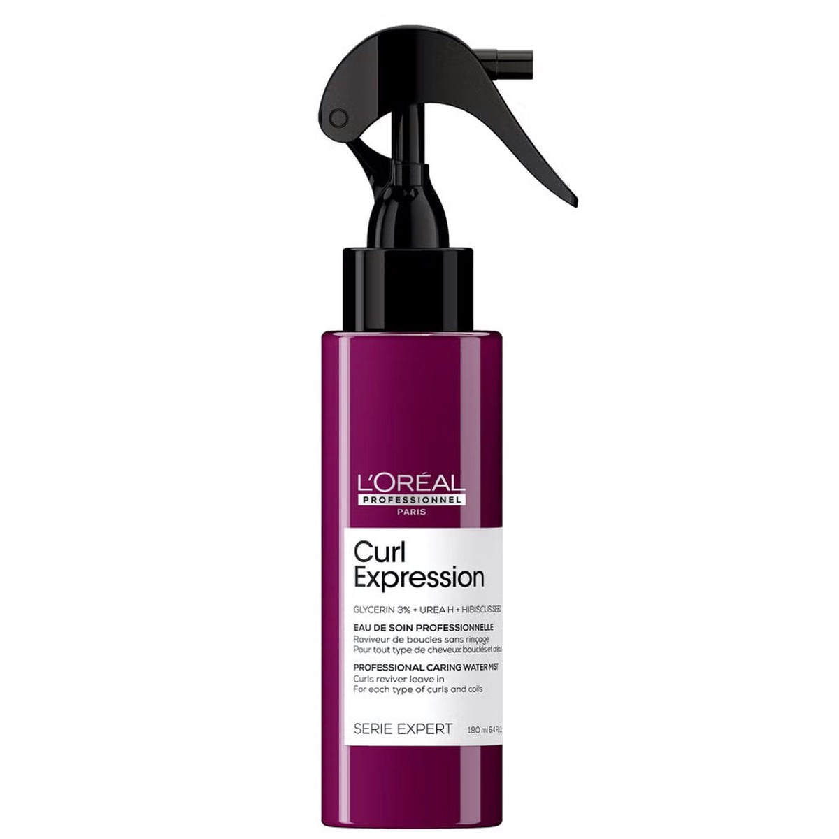 L'Oral Professionnel Seri Expert Curl Expression Caring Water Mist for Defined, Hydrated Curls & Coils 190 ml/6.42 oz