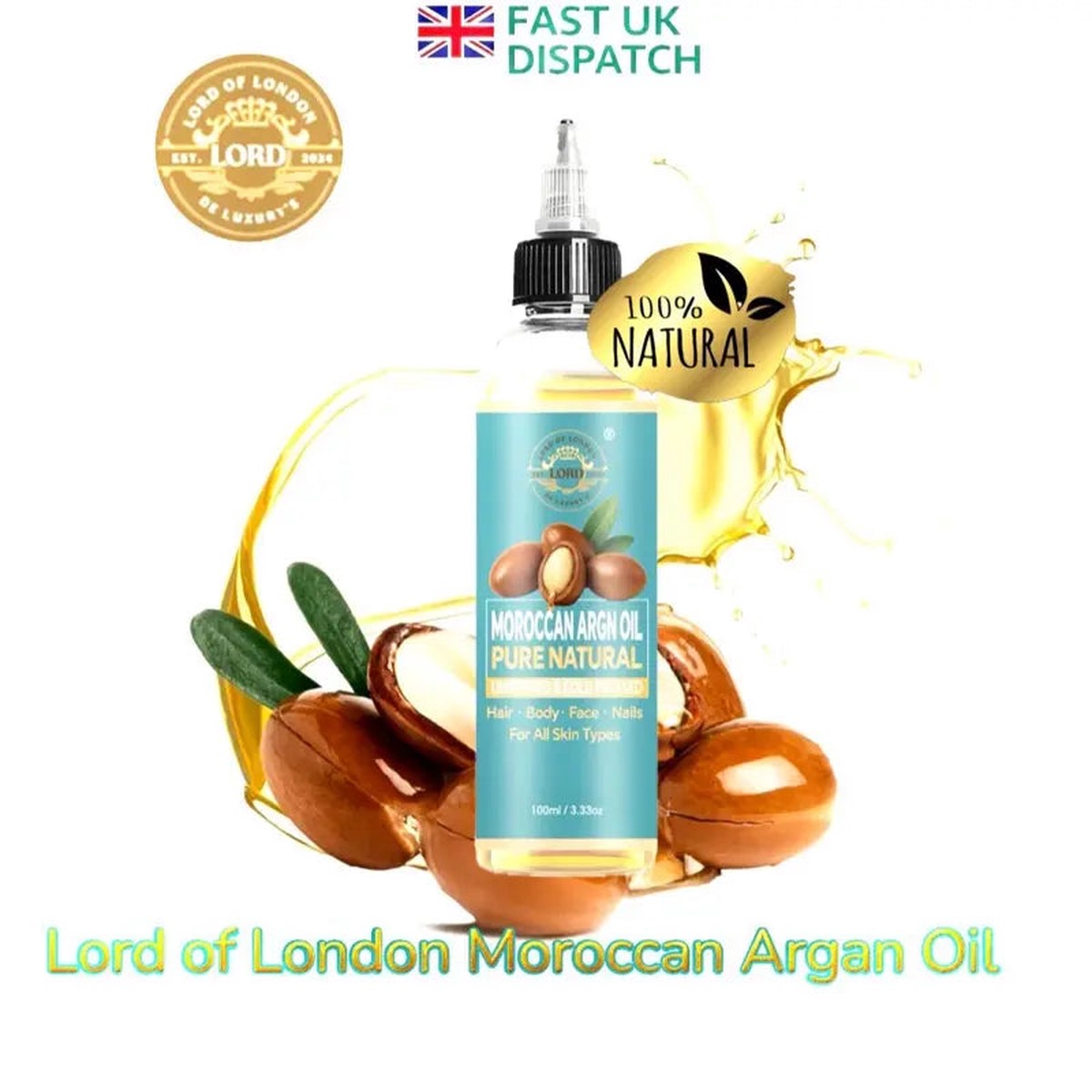 Lord of London Moroccan Argan Oil Smoothing Hair Blend 100 ml/3.4 oz