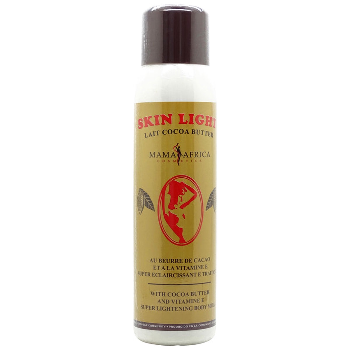 Mama Africa Skin light Cocoa Butter Lightening Body Milk for Radiant, Even-Toned Skin 500 ml/16.91 oz