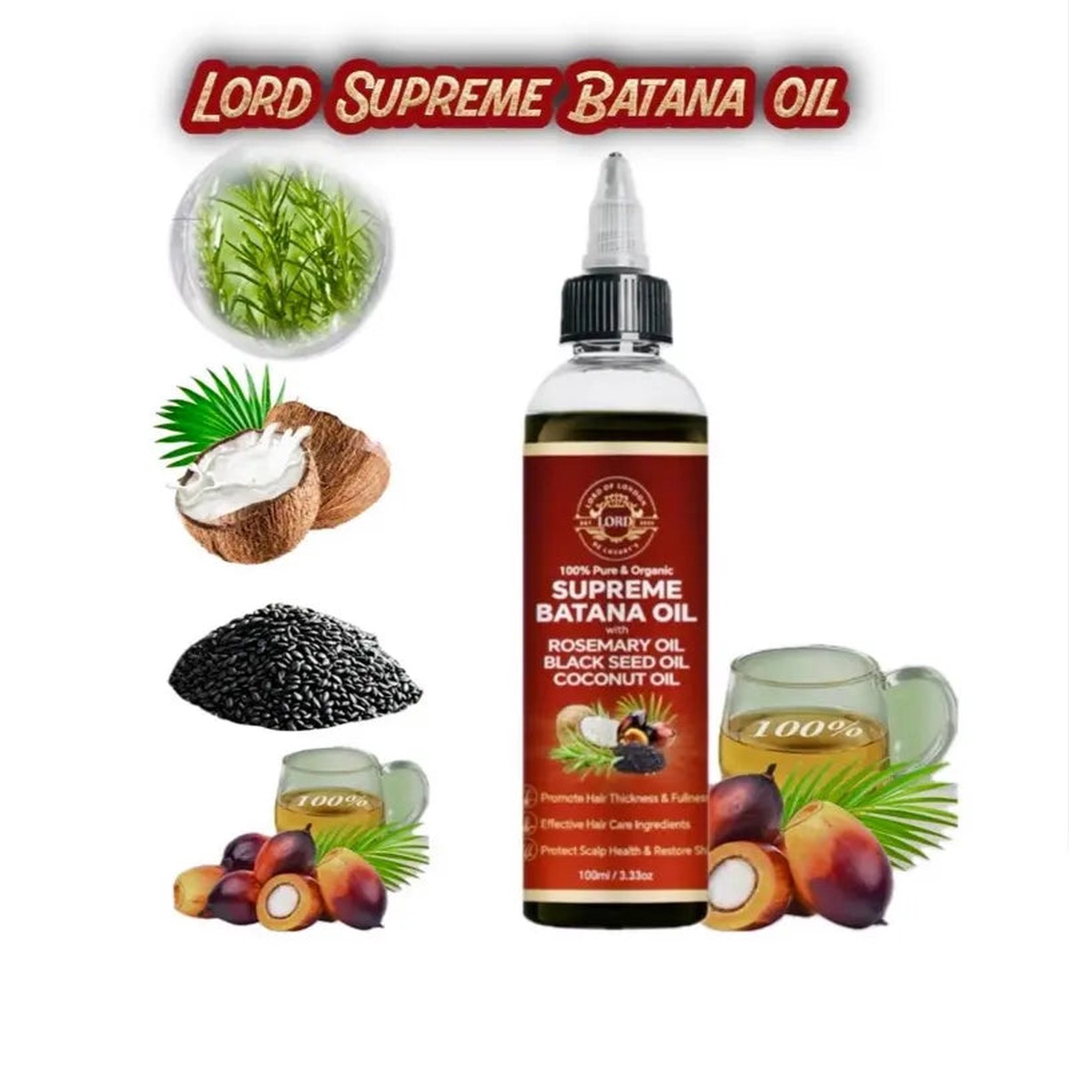 Lord of London Supreme Batana Oil Nourishing Hair Blend 100 ml/3.4 oz